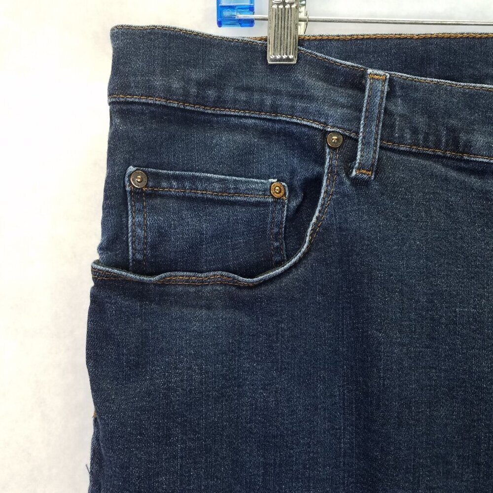 Mott & Bow Woos-Ston Jeans Men 38x32 Dark Wash Slim Straight Leg Stretch Western - Picture 6 of 16